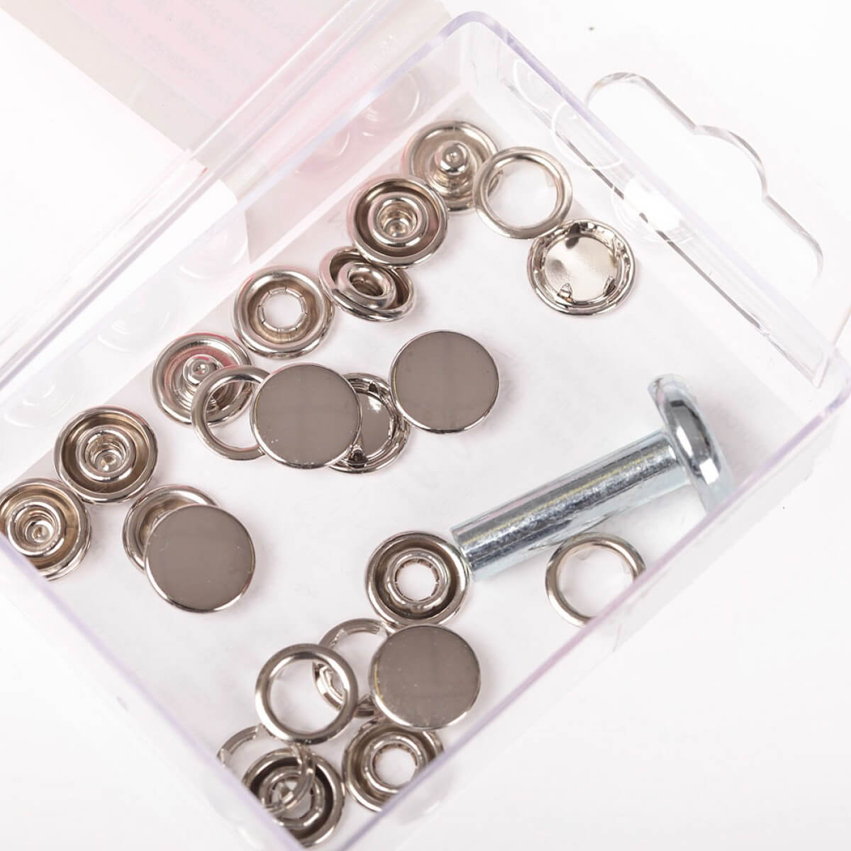 Boutons pressions métal rond - 11,5mm - Or - Accessoires Couture