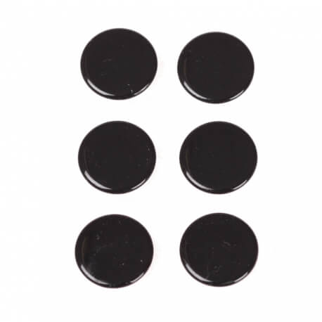 Boutons-pression - noir no 2 / 11mm (3⁄8″) - 30 paires