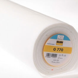 Entoillage en tissu thermocollant Vlieseline - G785 blanc
