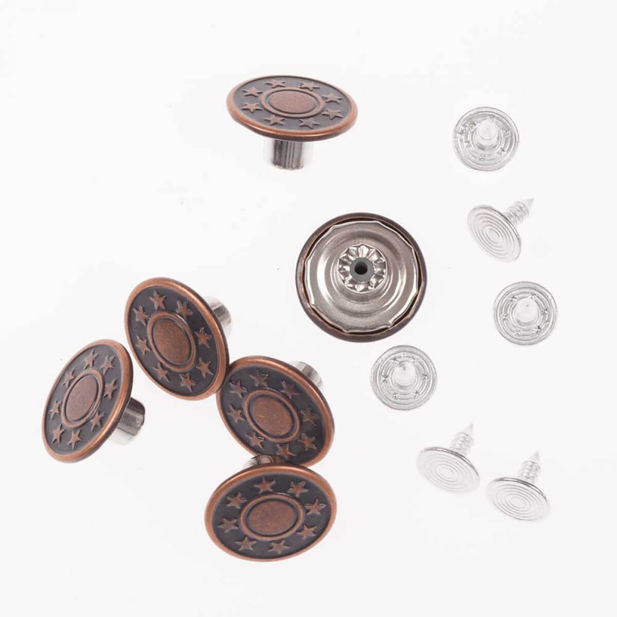 boutons de jean, 17mm, 8 pièces – bendaoudfil